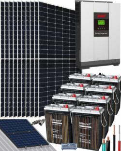 mejores modelos kits solares aislada vivienda unifamiliar 5000w 48v 20000khdia ahorro energia autosolar